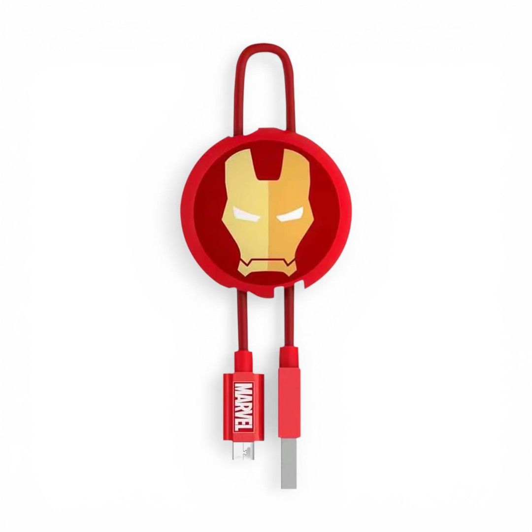 Iron Man Arc Reactor Micro Usb Cable Keyring Red | Macmerise