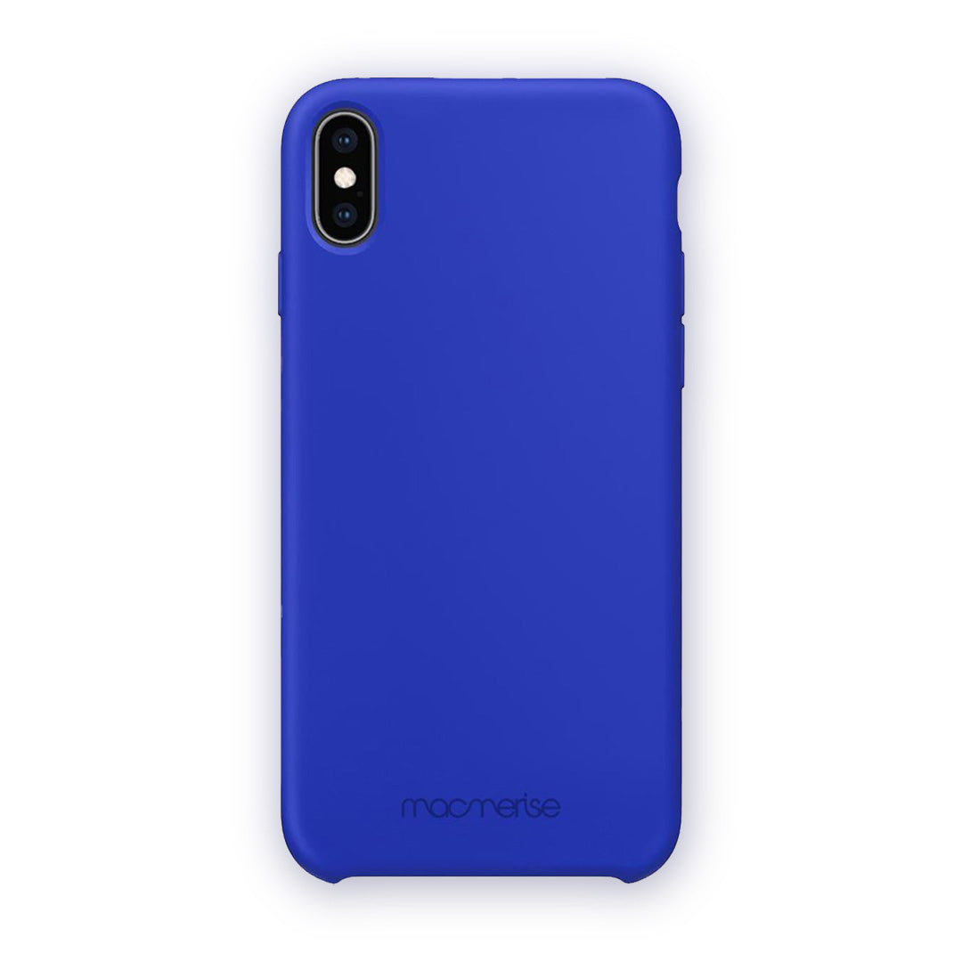 Basics Glass iPhone Case for iPhone Xs Max Silicone Blue | Macmerise