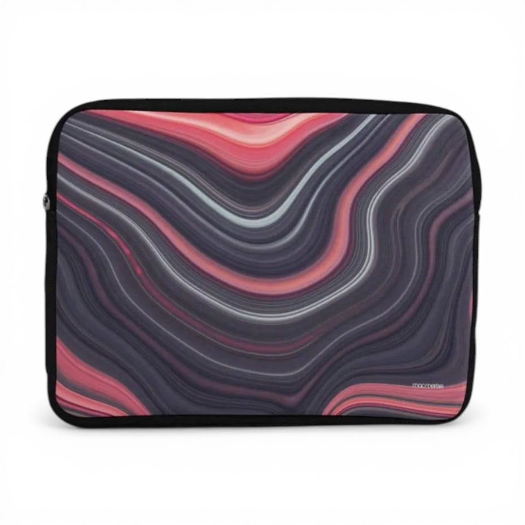 Liquid Funk Laptop Sleeve Black - front view | Macmerise