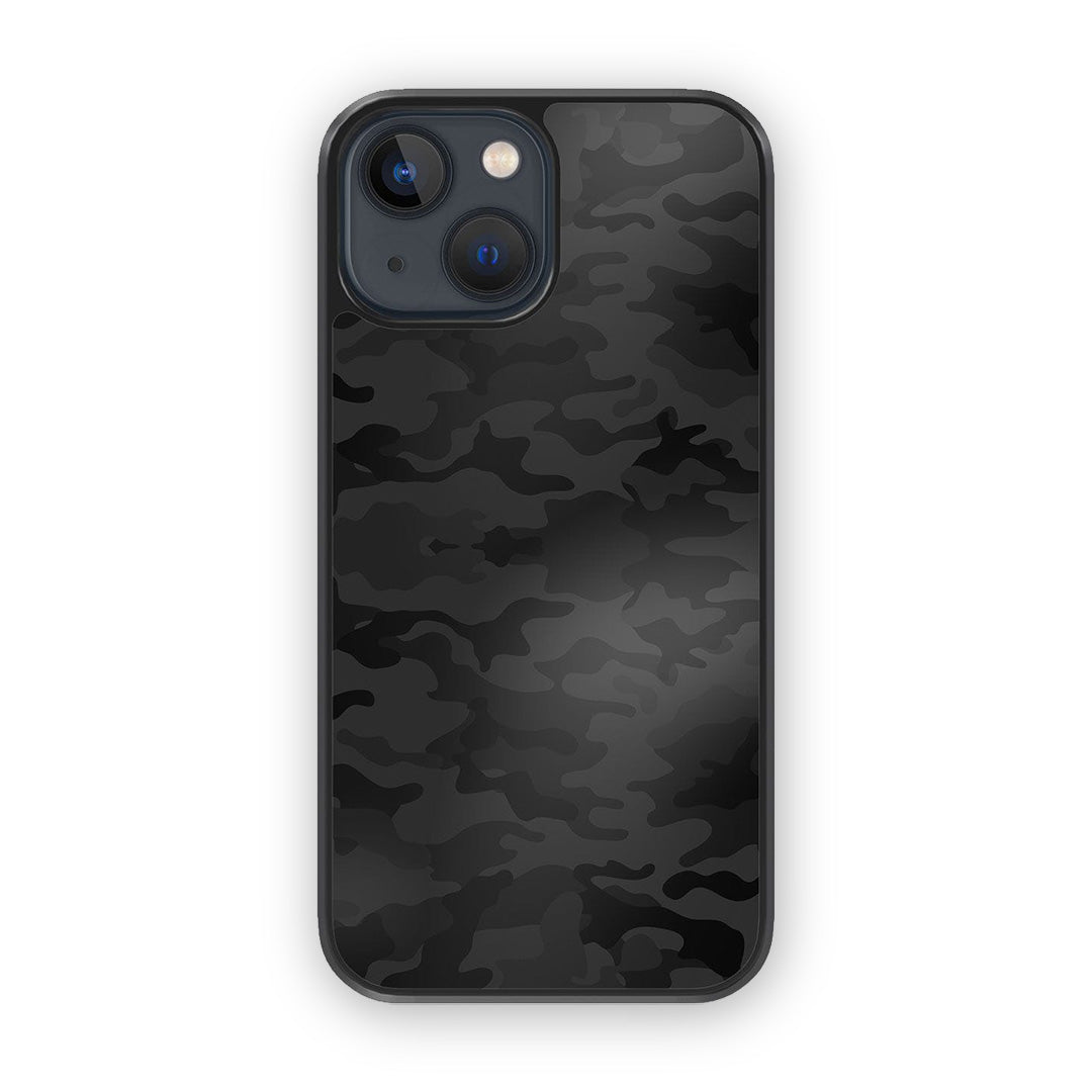 Camo Army Black Glass iPhone Case for iPhone 13 | Macmerise