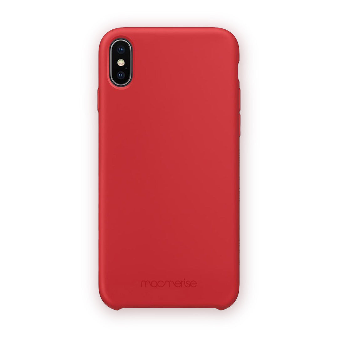 Basics iPhone X Silicone Case Red | Macmerise