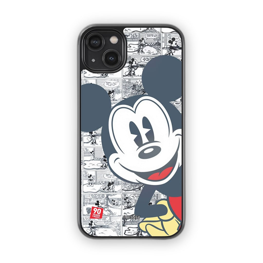 Mickey Comic Strip Glass iPhone Case for iPhone 14 Plus | Macmerise