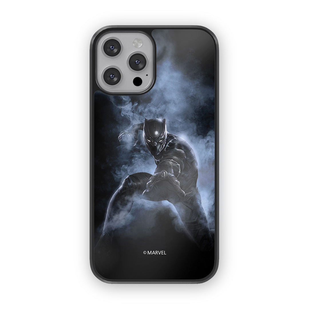 Black Panther Attack Glass iPhone Case for iPhone 12 Pro Max | Macmerise