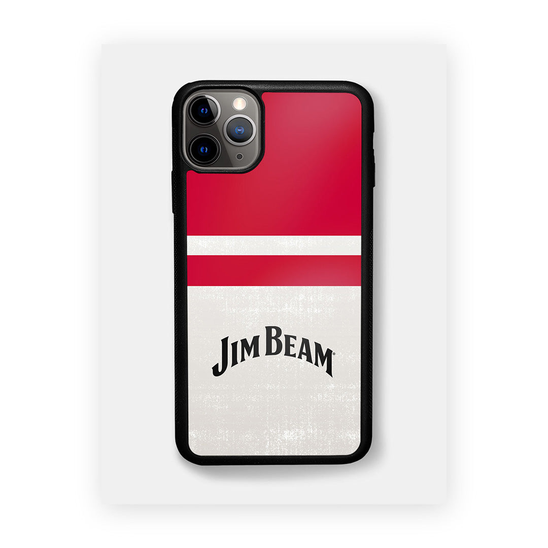 Jim Beam White Stripes Glass iPhone Case for iPhone 11 Pro | Macmerise