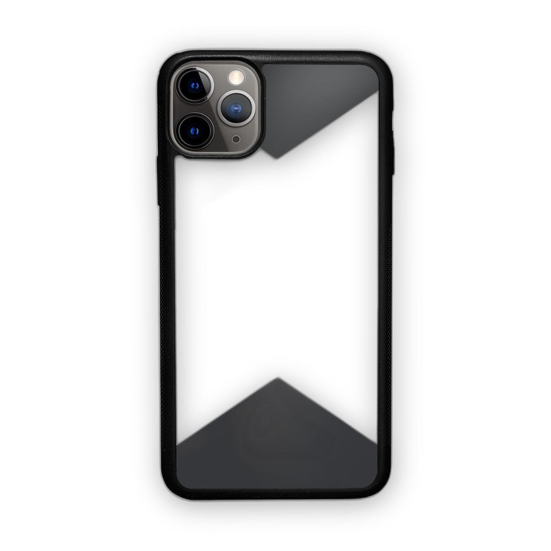 Criss Cross iPhone 11 Pro Max Cover Grey - front view | Macmerise