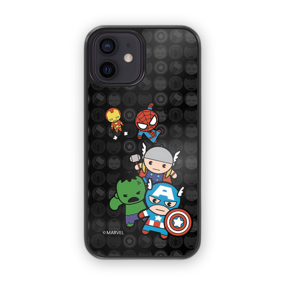 Kawaii Marvel Comics Glass iPhone Case for iPhone 12 | Macmerise