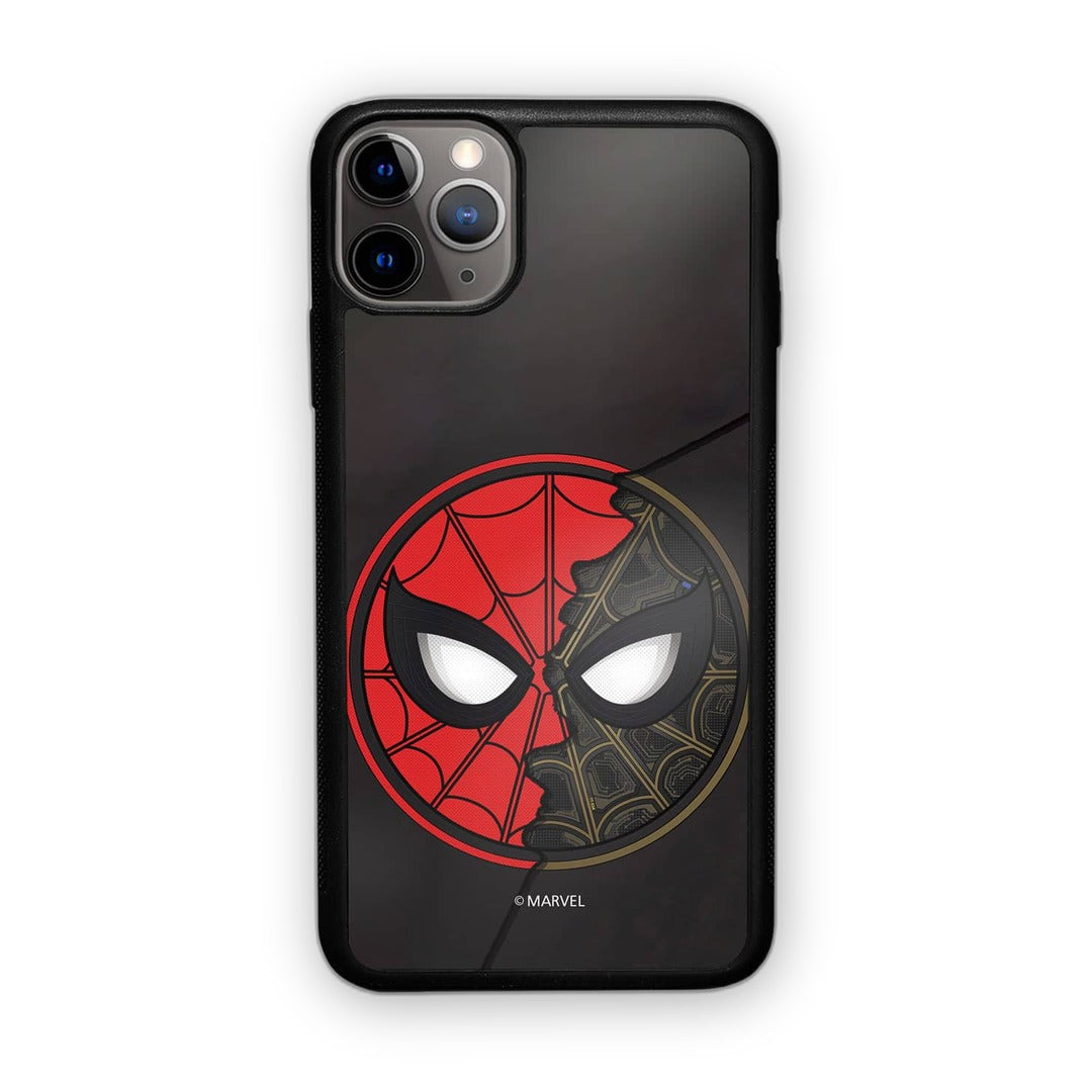 Two Face Spidey Glass iPhone Case for iPhone 11 Pro Max | Macmerise