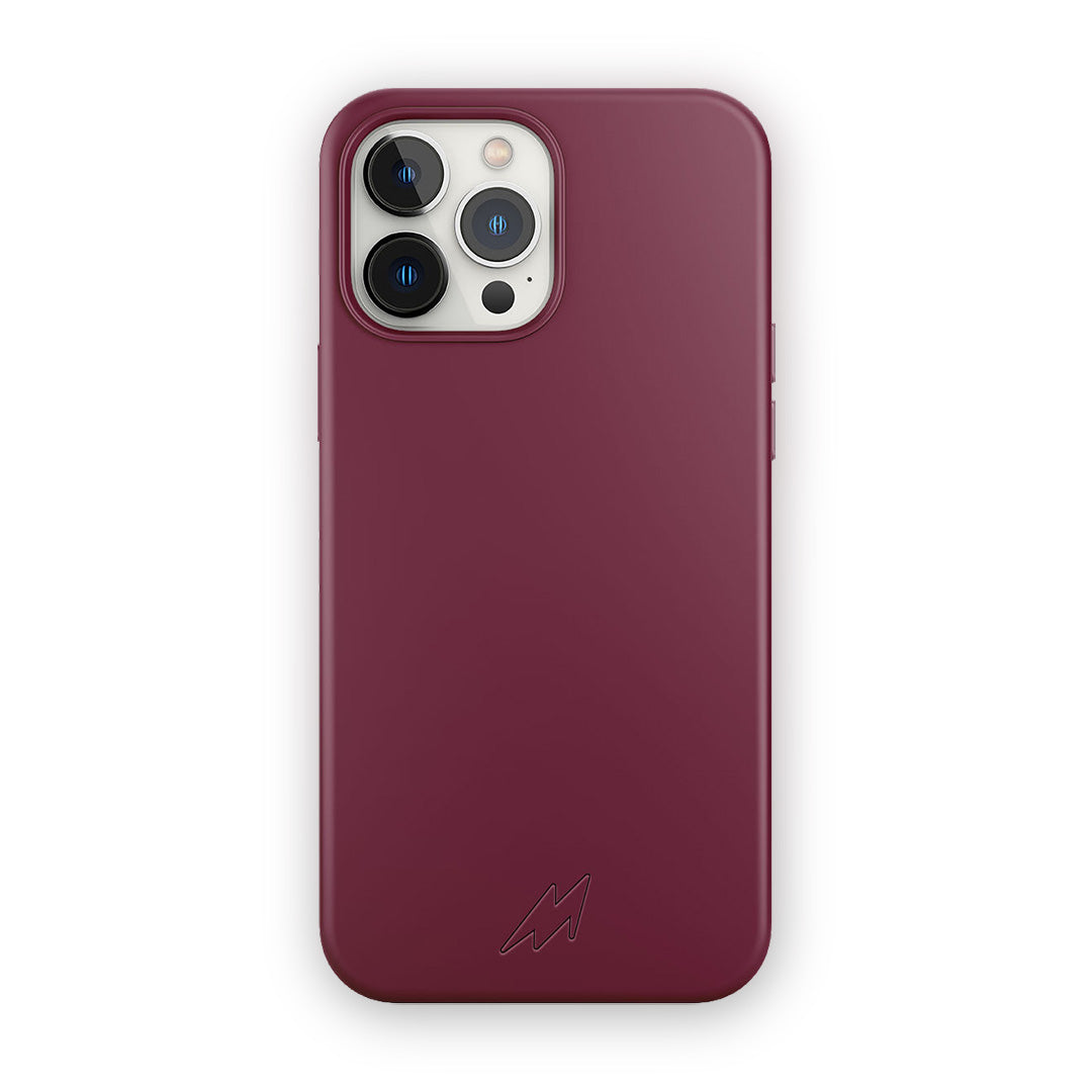 Basics iPhone 12 Pro Max Magsafe Silicone Case Burgandy | Macmerise