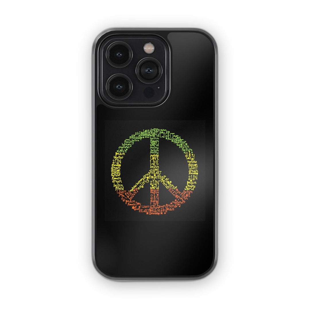 Symbol of Peace Glass iPhone Case for iPhone 14 Pro | Macmerise
