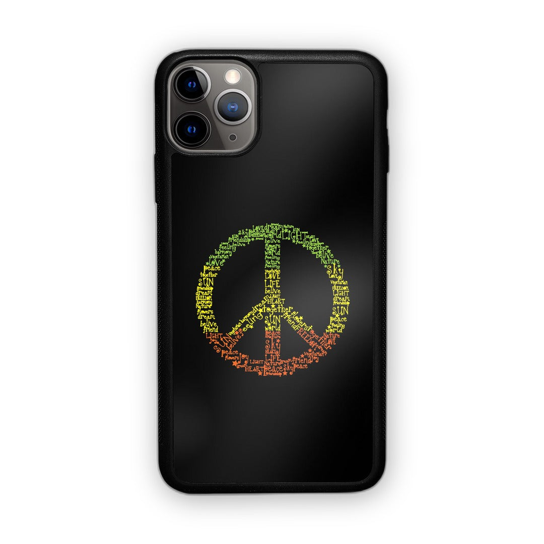 Symbol of Peace Glass iPhone Case for iPhone 11 Pro Max | Macmerise