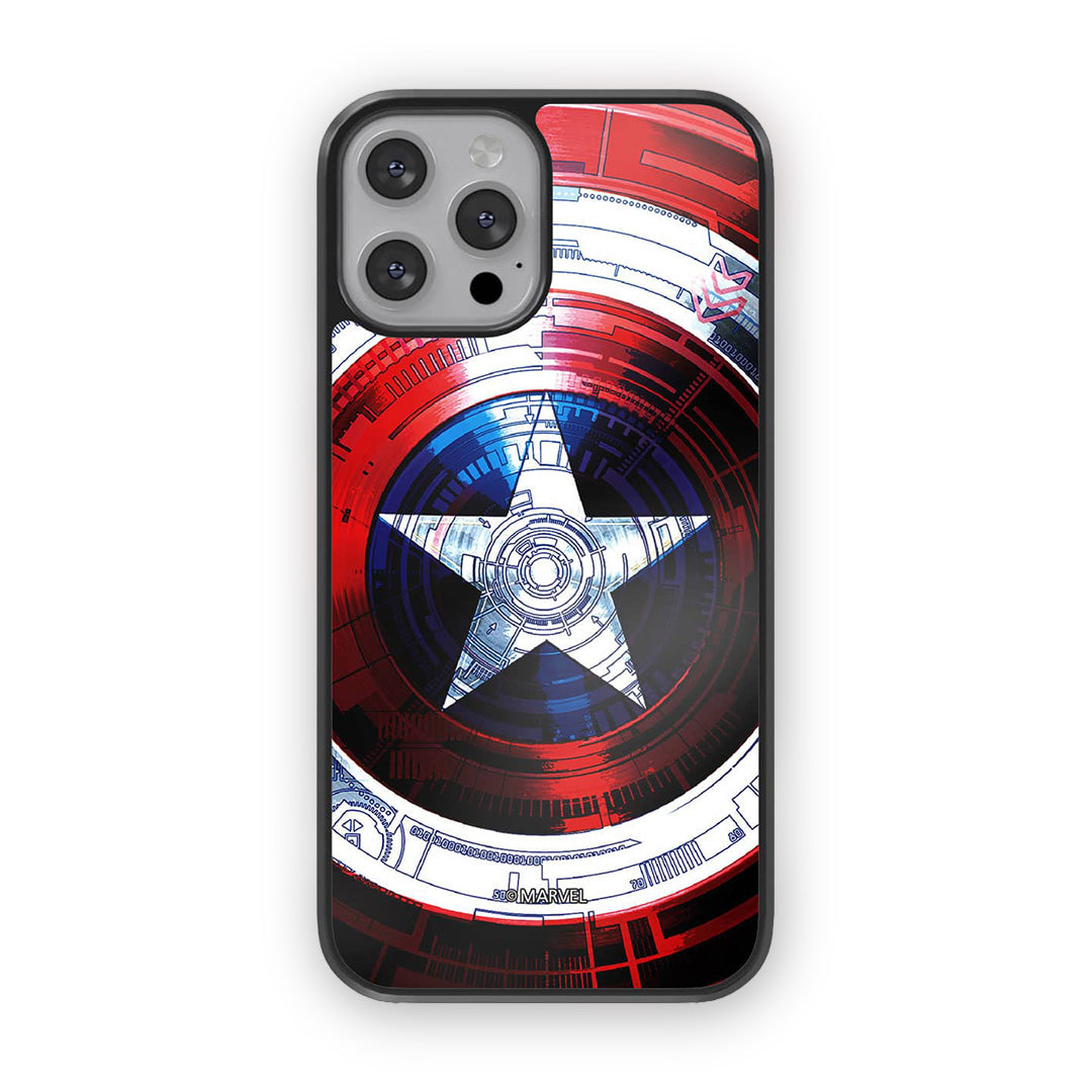 Captains Shield Decoded Glass iPhone Case for iPhone 12 Pro | Macmerise