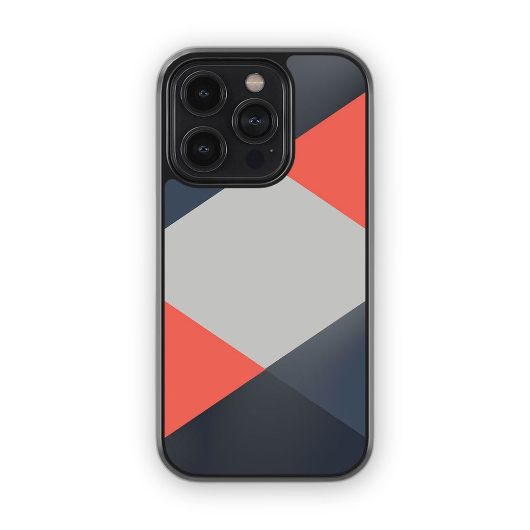 Criss Cross Coral Glass iPhone Case for iPhone 14 Pro | Macmerise