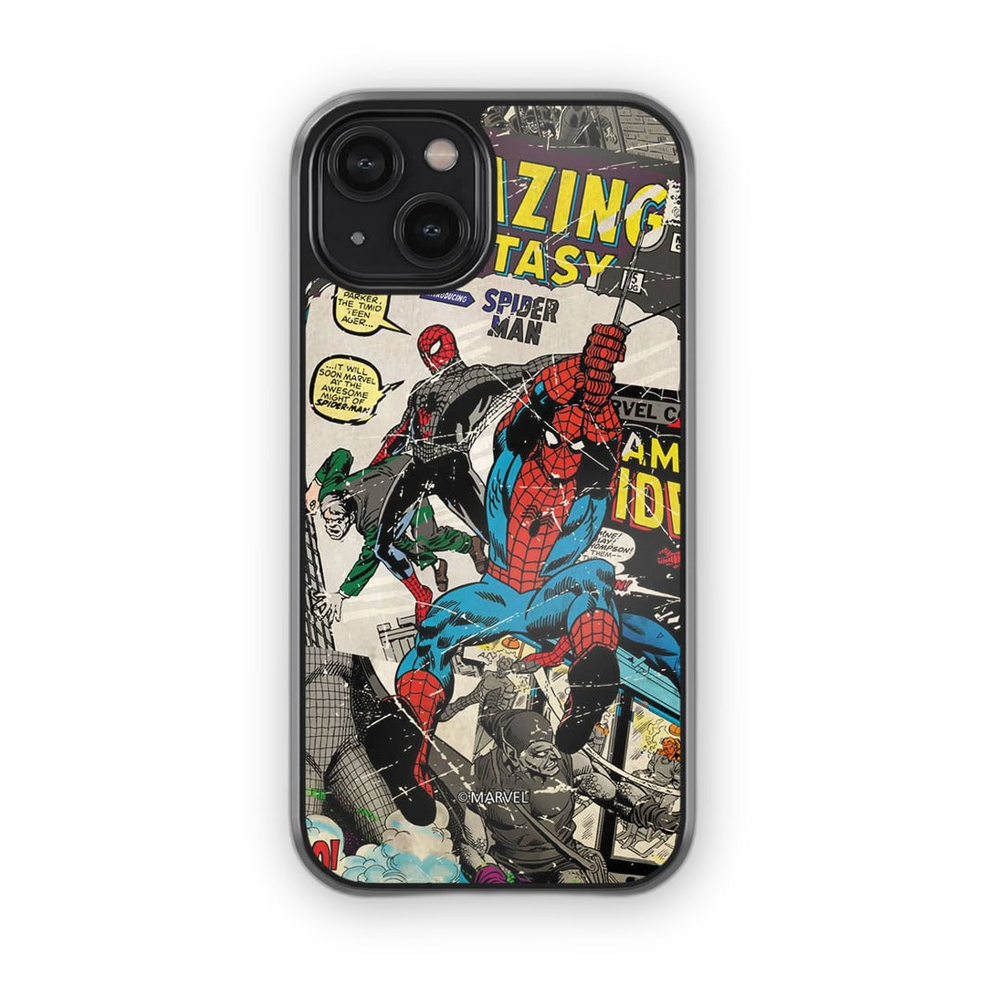 Comic Spidey Glass iPhone Case for iPhone 14 | Macmerise