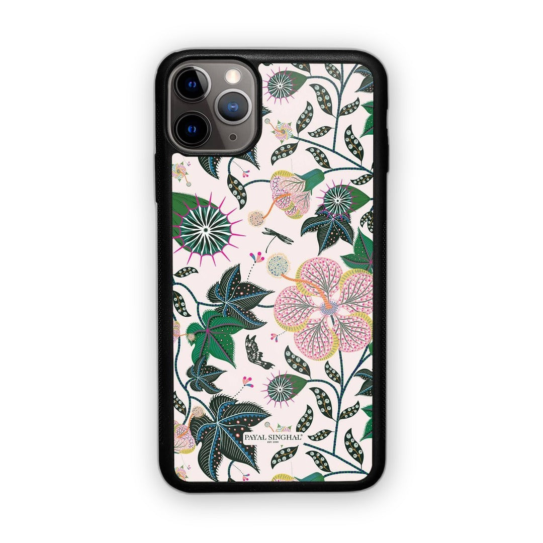 Payal Singhal Abutilon White Glass iPhone Case for iPhone 11 Pro | Macmerise