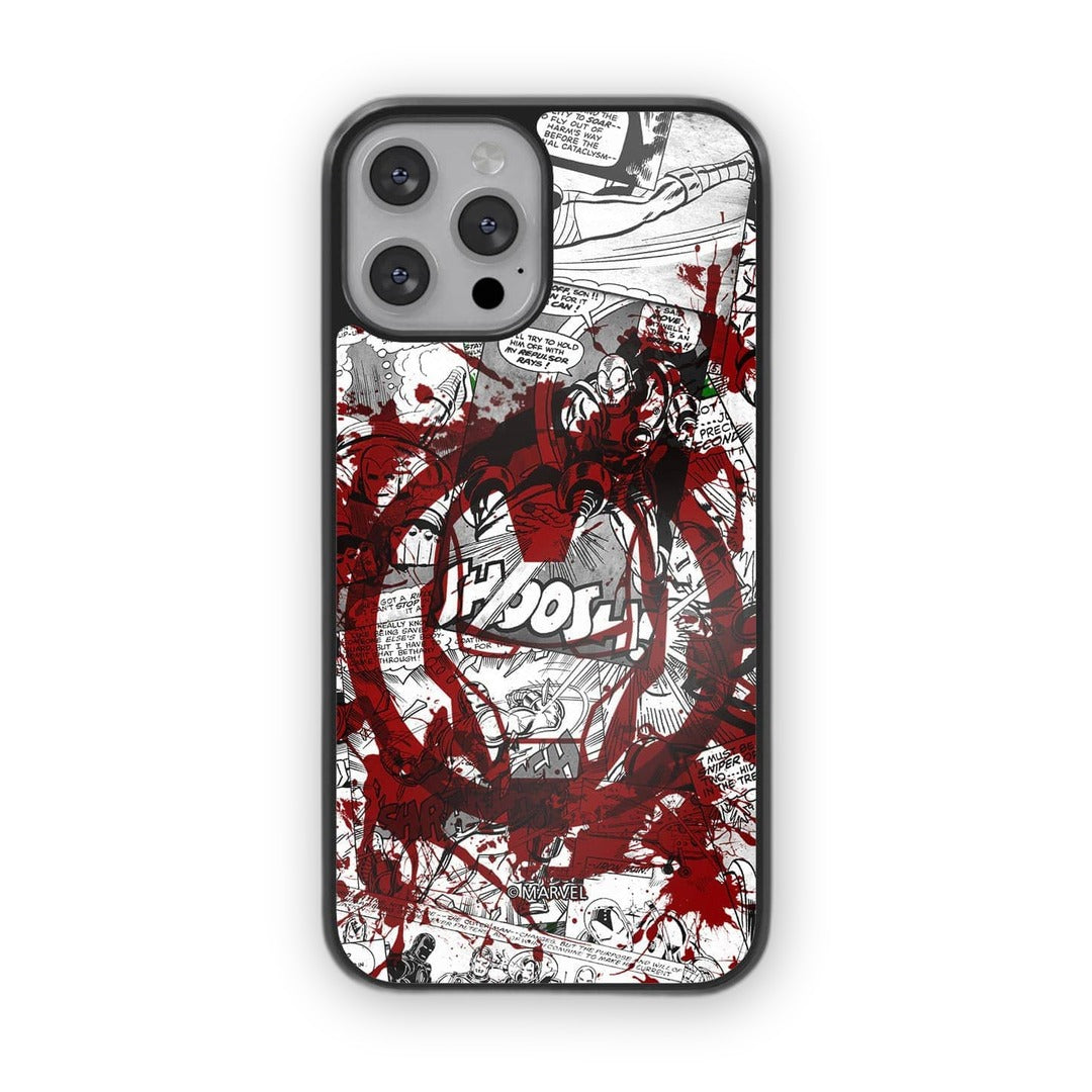 Splash Out Iron Man Glass iPhone Case for iPhone 12 Pro | Macmerise