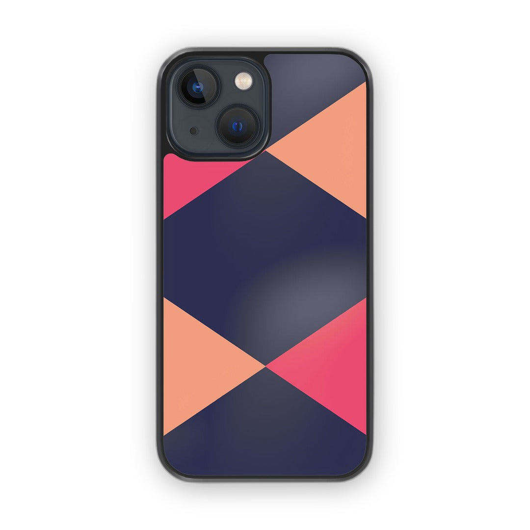 Criss Cross Pink Glass iPhone Case for iPhone 13 | Macmerise