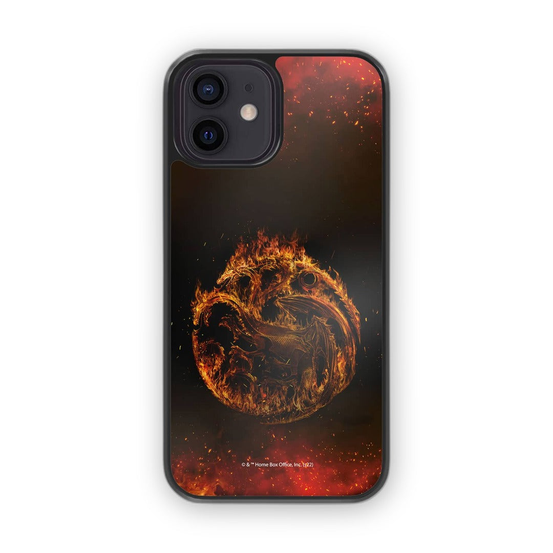 Targaryen Sigil Fire Glass iPhone Case for iPhone 12 | Macmerise