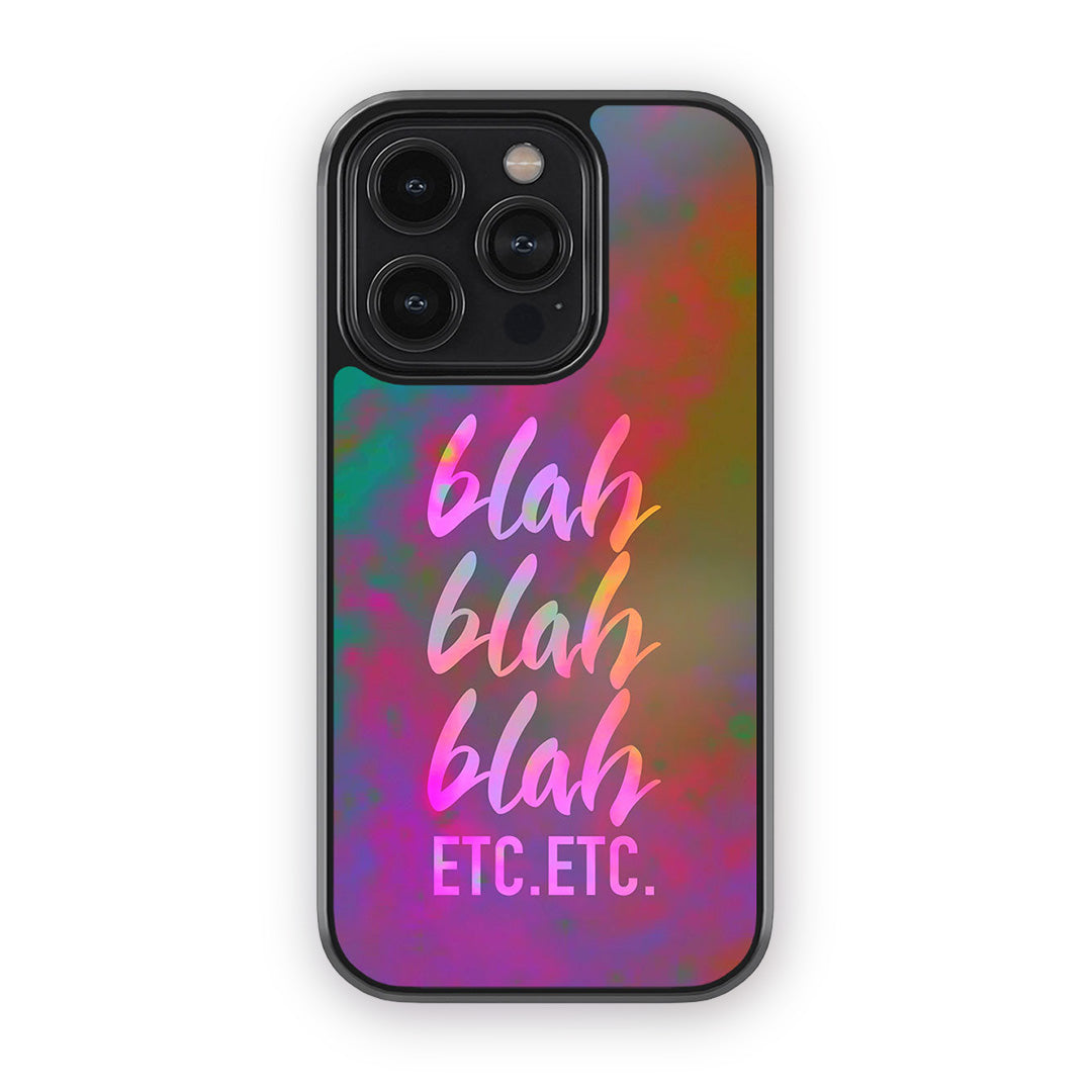 Blah Blah Glass iPhone Case for iPhone 14 Pro | Macmerise