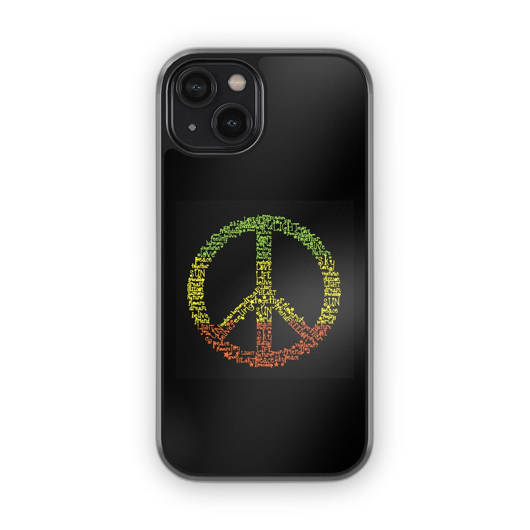Symbol of Peace Glass iPhone Case for iPhone 14 | Macmerise