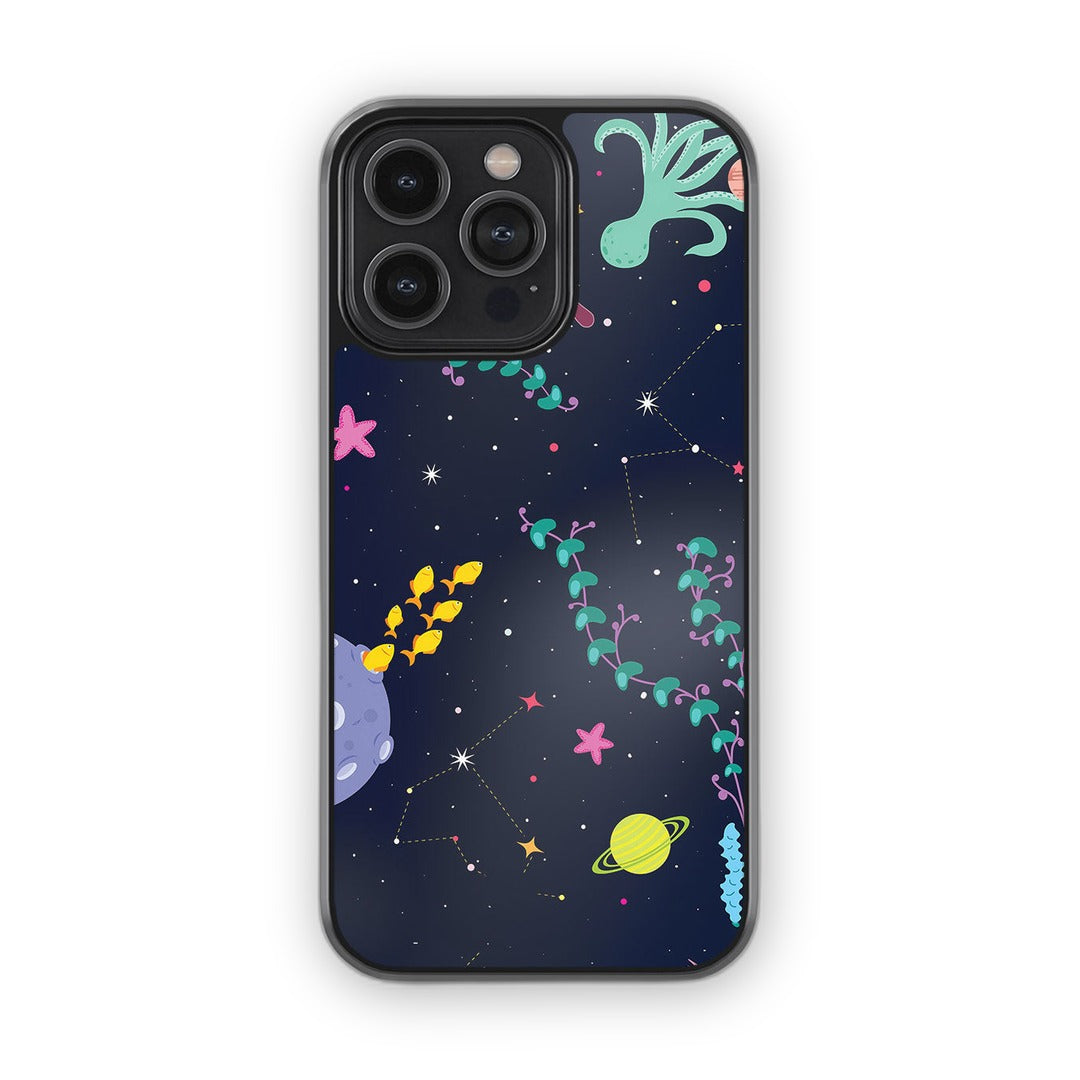 Space Aquarium Glass iPhone Case for iPhone 14 Pro Max | Macmerise
