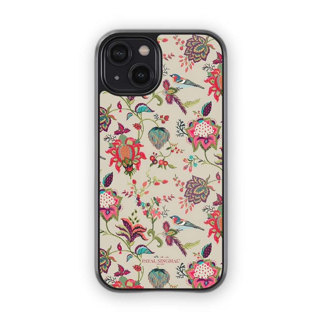Payal Singhal Chidiya iPhone 14 Cover Beige - front view | Macmerise
