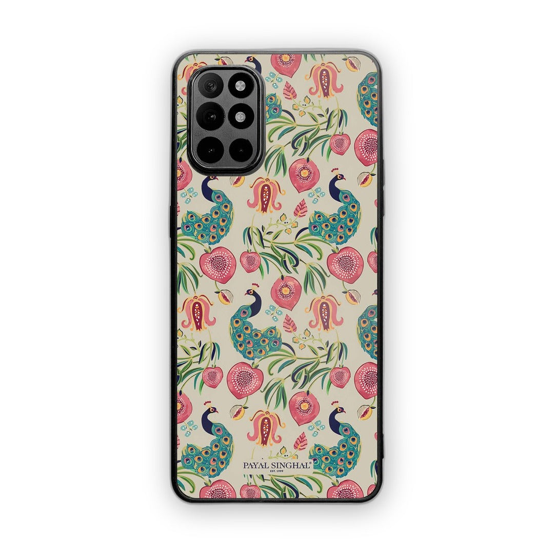Payal Singhal Anaar and Mor Beige Phone Case for OnePlus 8t Bumper | Macmerise