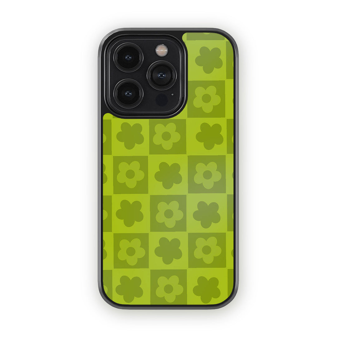 Blossom Bliss Green Glass iPhone Case for iPhone 14 Pro | Macmerise
