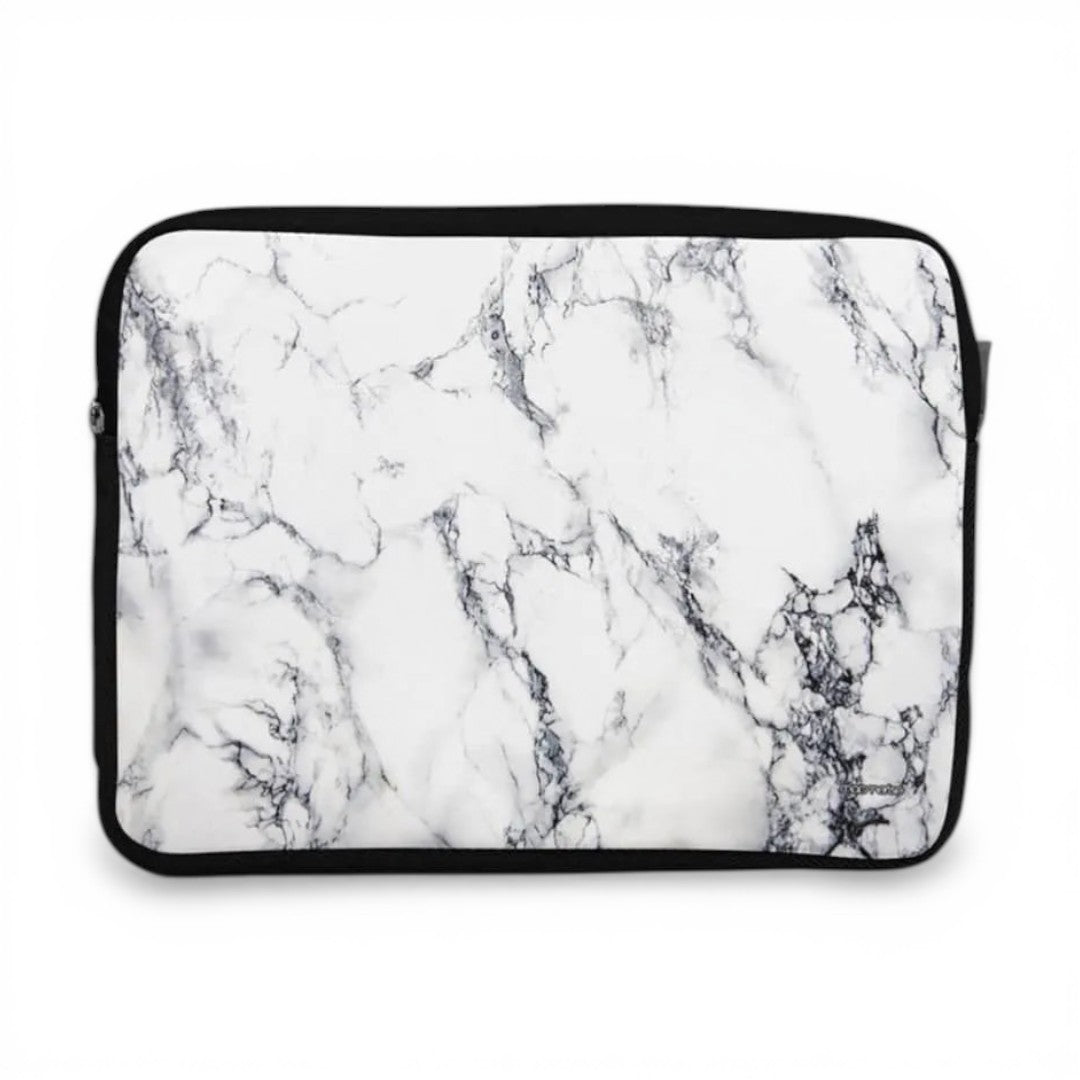 Marble White Luna Laptop Sleeve 15 Inches | Macmerise