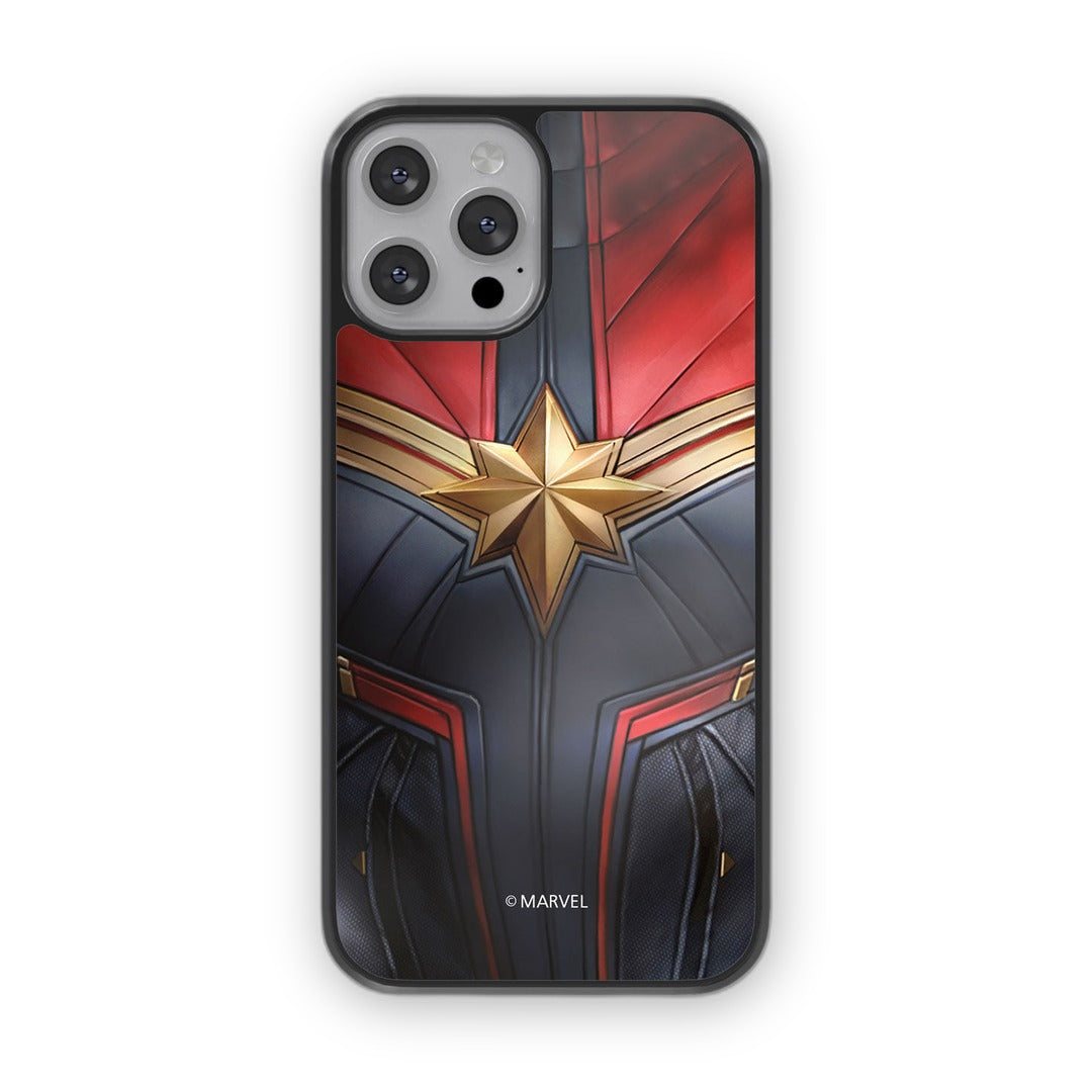 Suit Up Captain Marvel Glass iPhone Case for iPhone 13 Pro | Macmerise