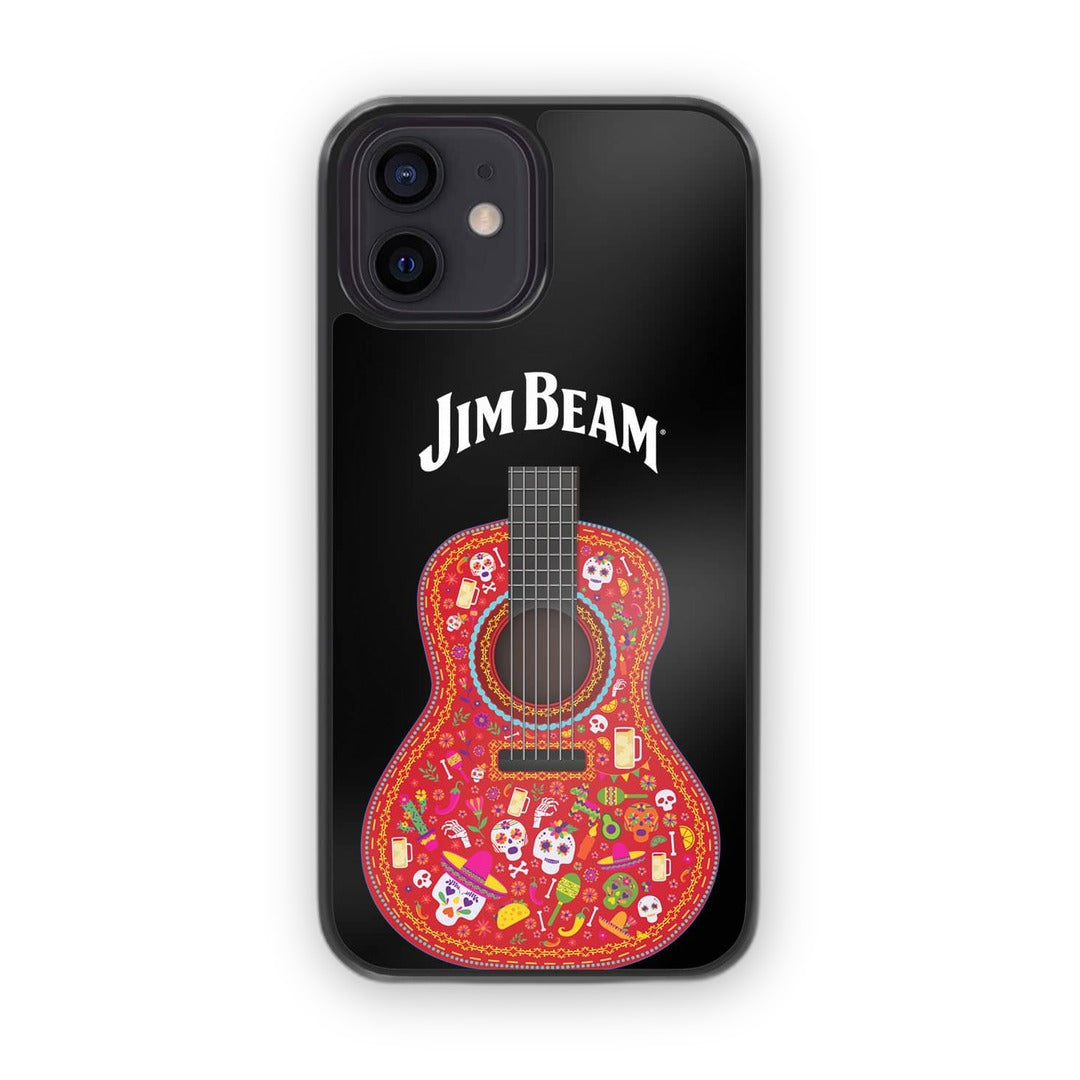 Jim Beam Guitar Black Glass iPhone Case for iPhone 12 | Macmerise
