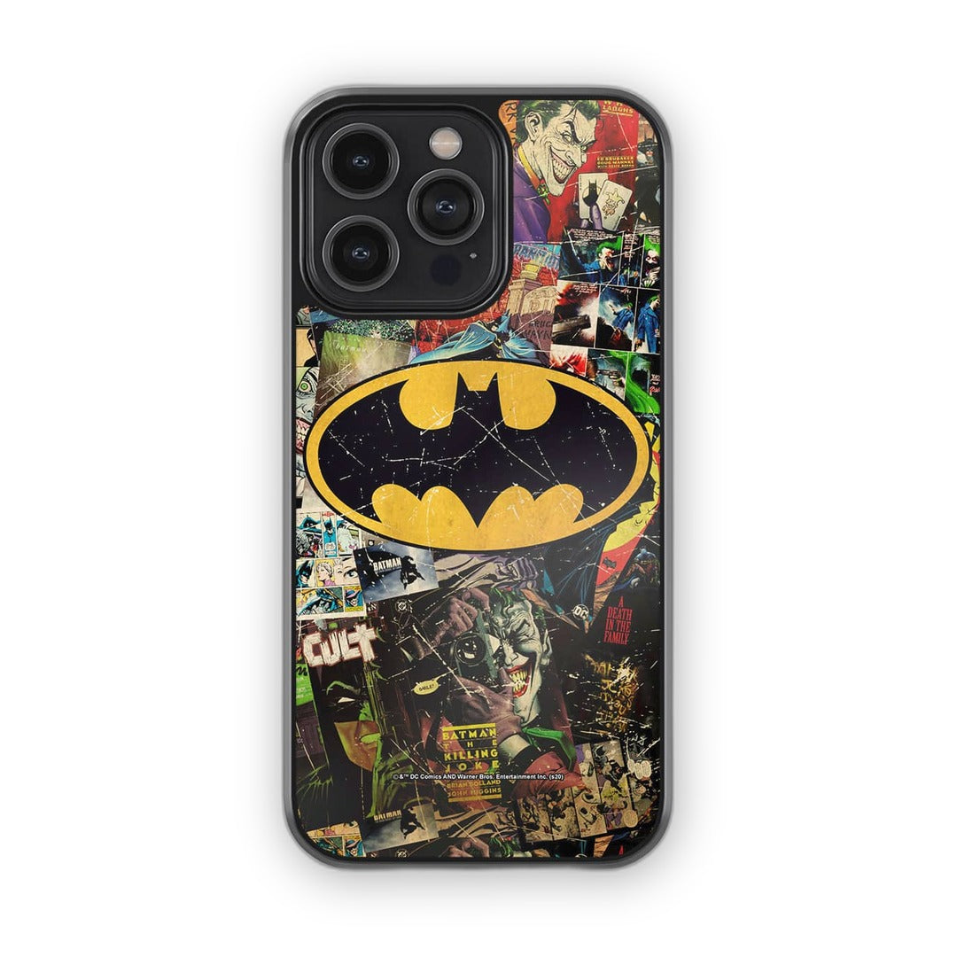 Comic Bat Glass iPhone Case for iPhone 14 Pro Max | Macmerise