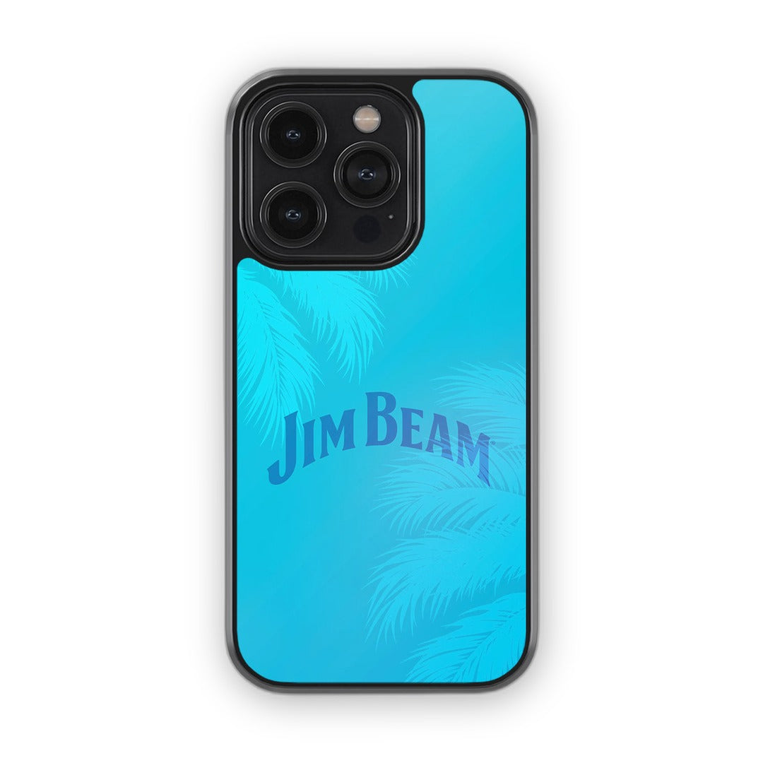 Jim Beam Palms Blue Glass iPhone Case for iPhone 14 Pro | Macmerise