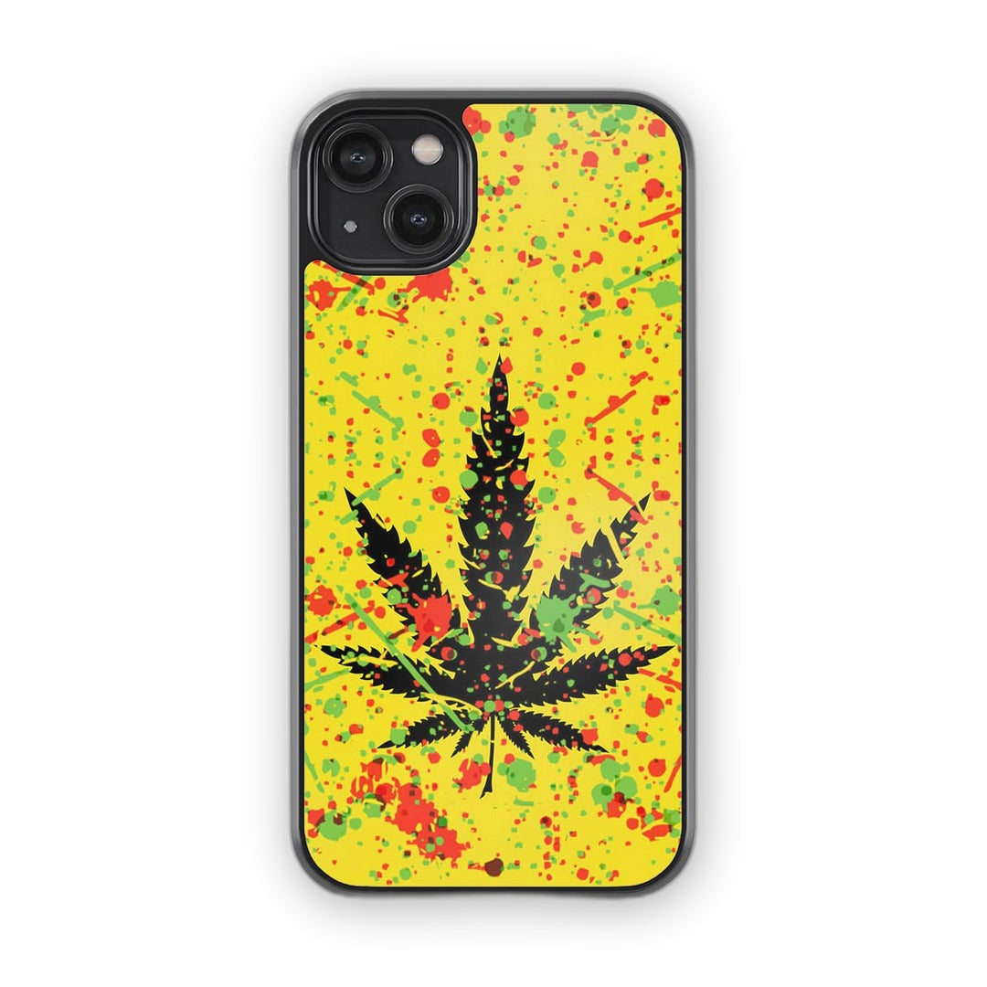 Rasta Splash Glass iPhone Case for iPhone 14 Plus | Macmerise