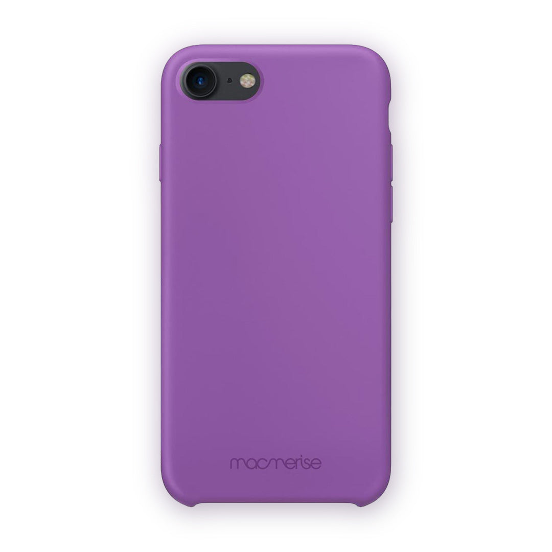 Basics iPhone 7 Silicone Case Purple - front view | Macmerise