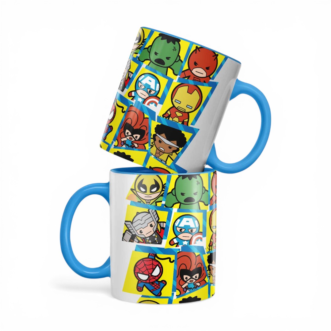 Kawaii Marvel Heroes Coffee Mug | Macmerise