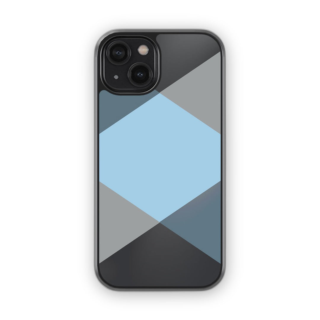 Criss Cross Blue Glass iPhone Case for iPhone 14 | Macmerise