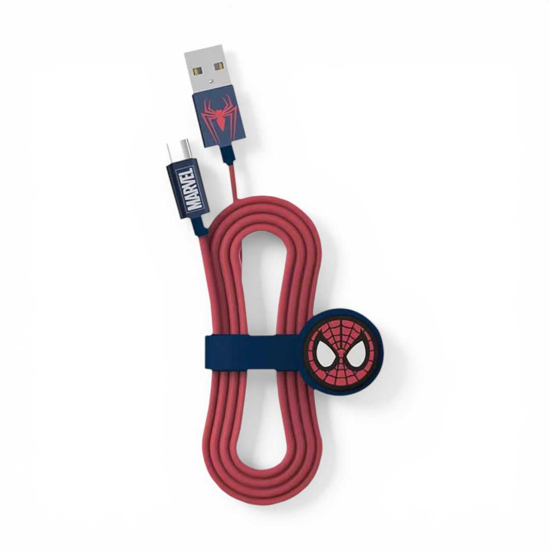 the Amazing Spider Man Type C Cable Superhero Silicone Red | Macmerise
