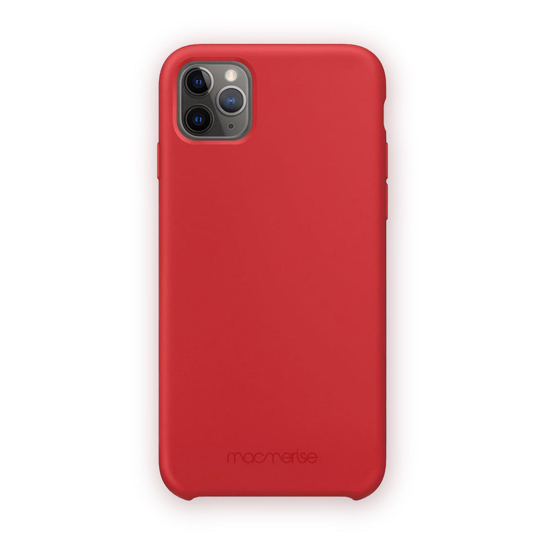 Basics iPhone 11 Pro Max Silicone Case Red | Macmerise