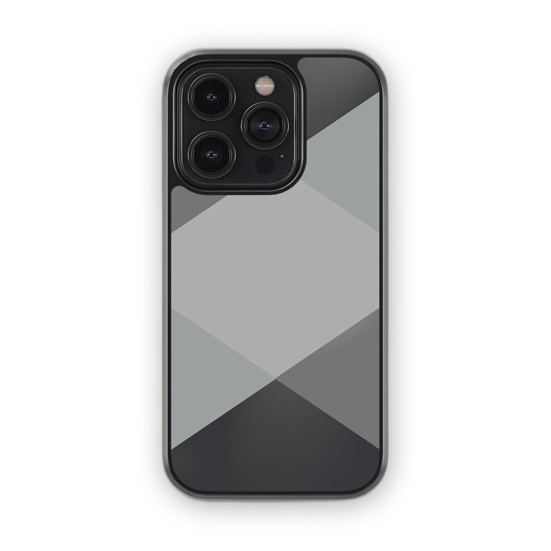 Criss Cross Grey Glass iPhone Case for iPhone 14 Pro | Macmerise