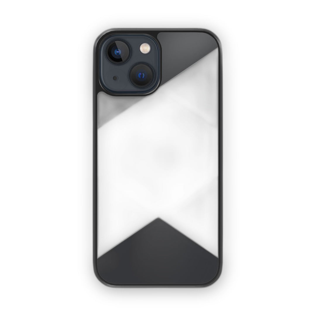 Criss Cross Grey Glass iPhone Case for iPhone 13 | Macmerise