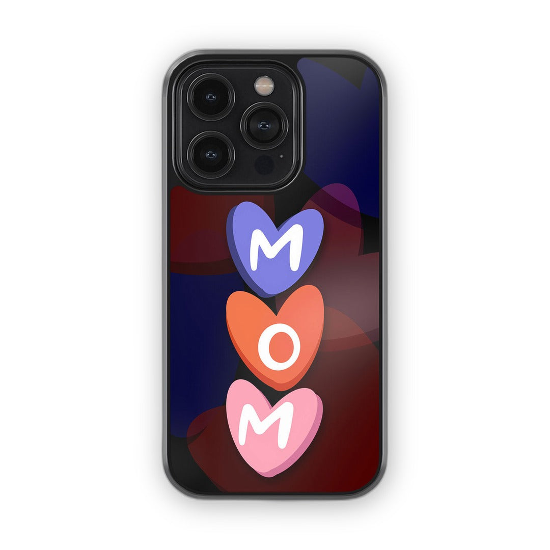 Heart Mom Glass iPhone Case for iPhone 14 Pro | Macmerise