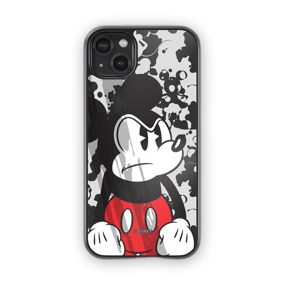 Grumpy Mickey Glass iPhone Case for iPhone 14 Plus | Macmerise