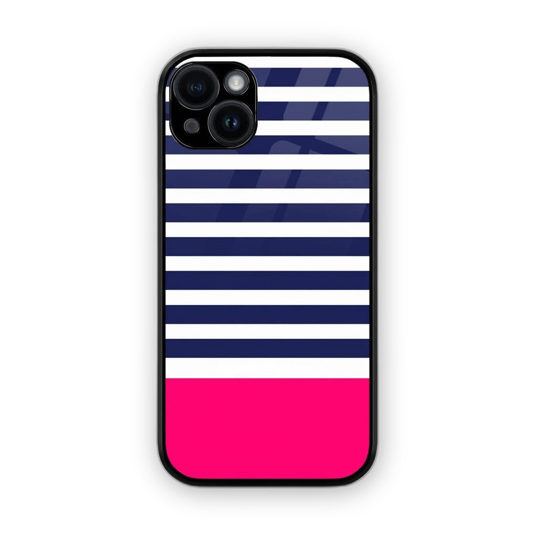 Simply Stripes Glass iPhone Case for iPhone 14 Plus | Macmerise