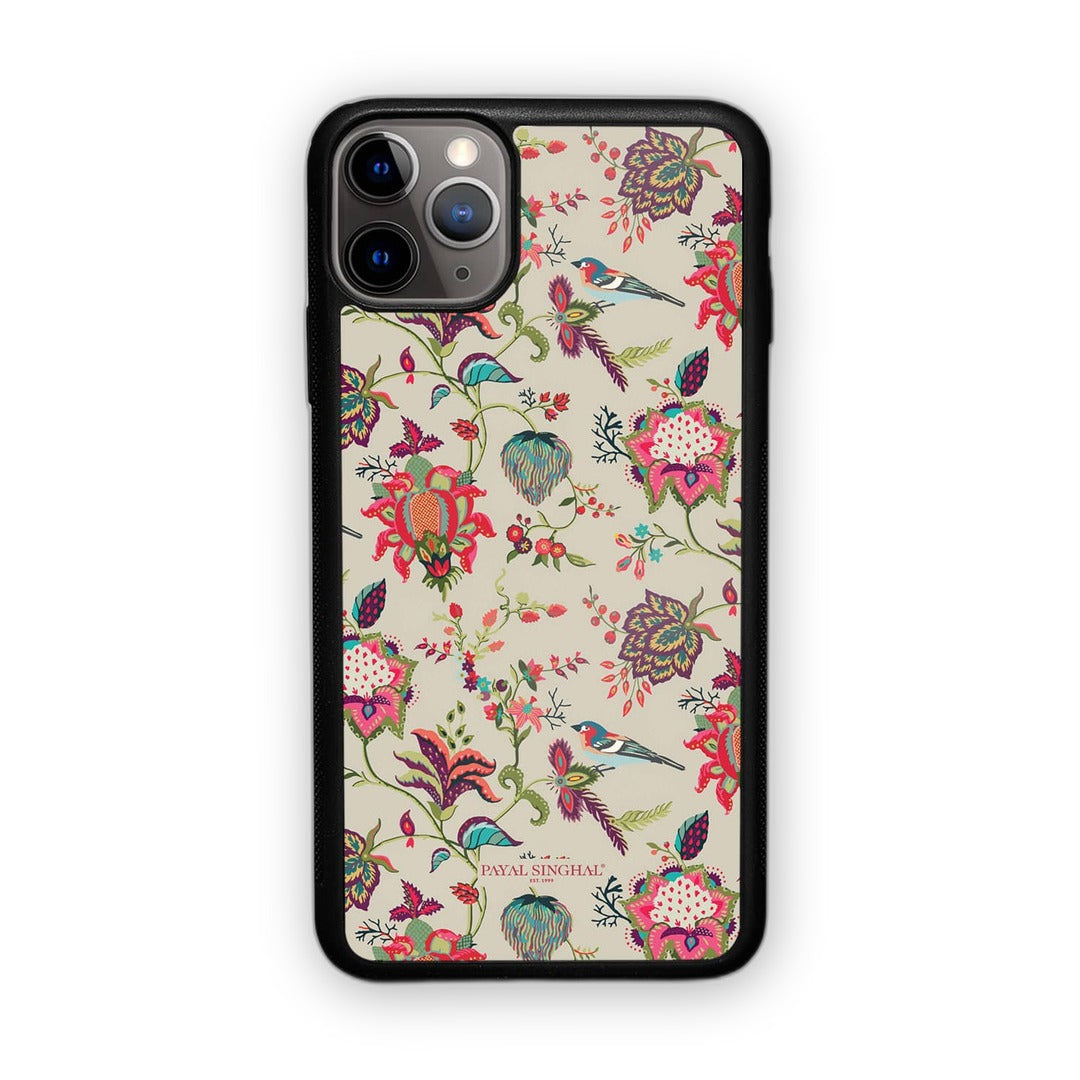 Payal Singhal Chidiya Beige Glass iPhone Case for iPhone 11 Pro | Macmerise
