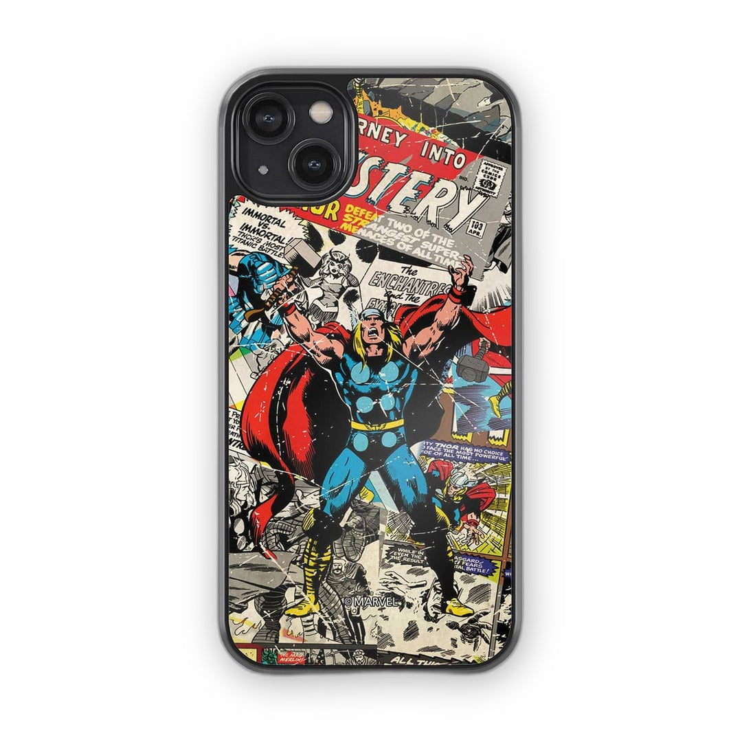 Comic Thor Glass iPhone Case for iPhone 14 Plus | Macmerise