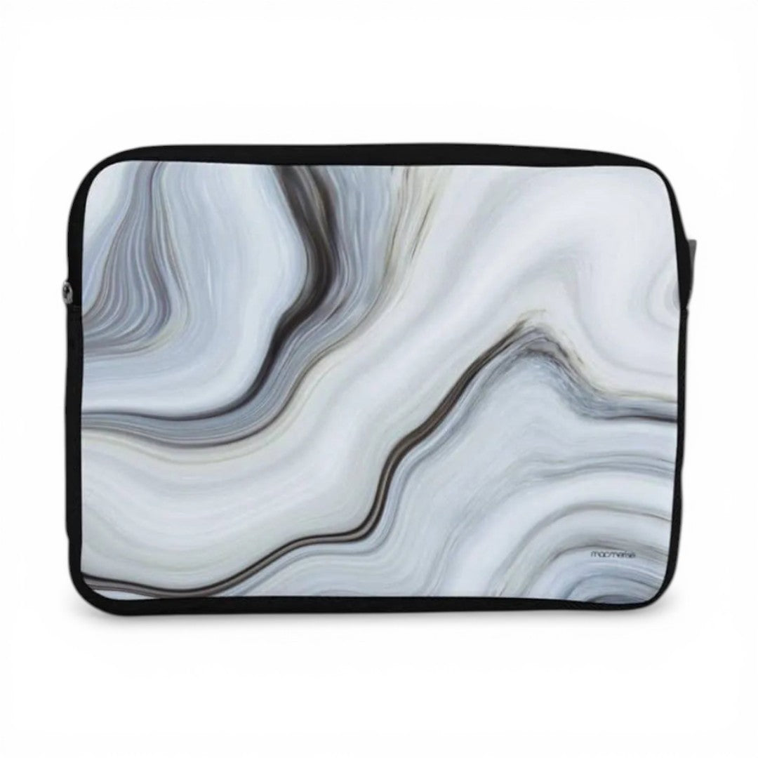 Liquid Funk Laptop Sleeve White - front view | Macmerise