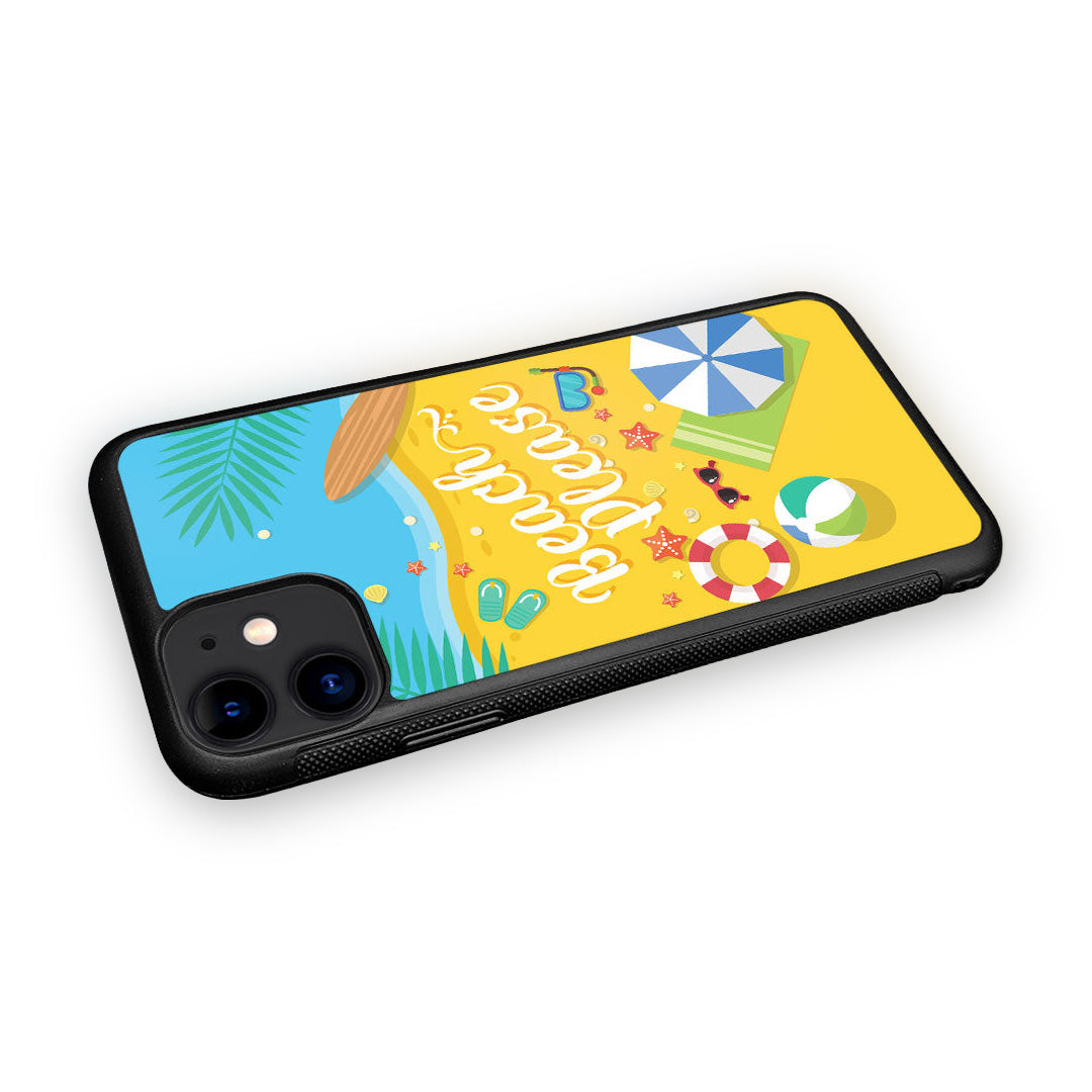 Beach Please Glass iPhone Case for iPhone 11 | Macmerise