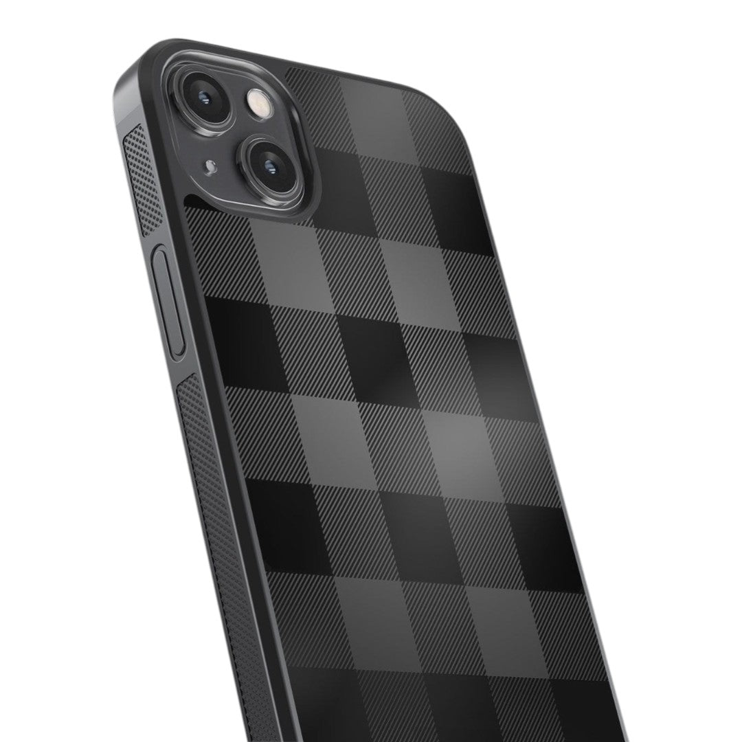 Checkmate Black Glass iPhone Case for iPhone 14 Plus | Macmerise