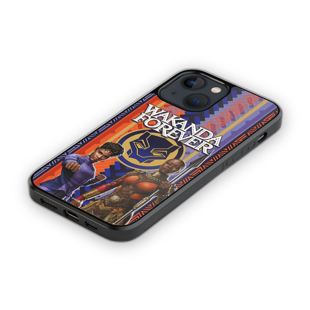 Wakanda Forever Shuri and Okoye Power Glass iPhone Case for iPhone 13 | Macmerise
