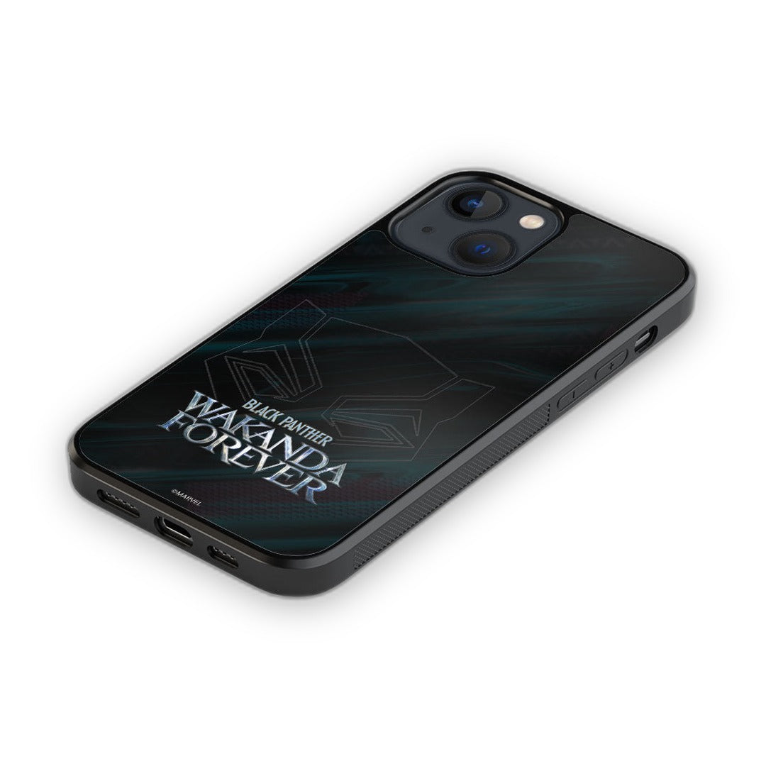 Wakanda Forever Logo Grey Glass iPhone Case for iPhone 13 | Macmerise